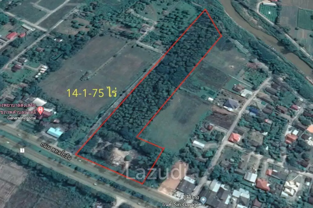 14-1-75 rai of Land near White Temple for Sale
