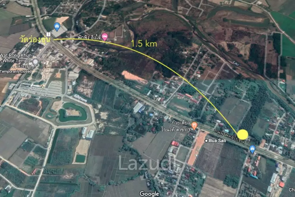 14-1-75 rai of Land near White Temple for Sale