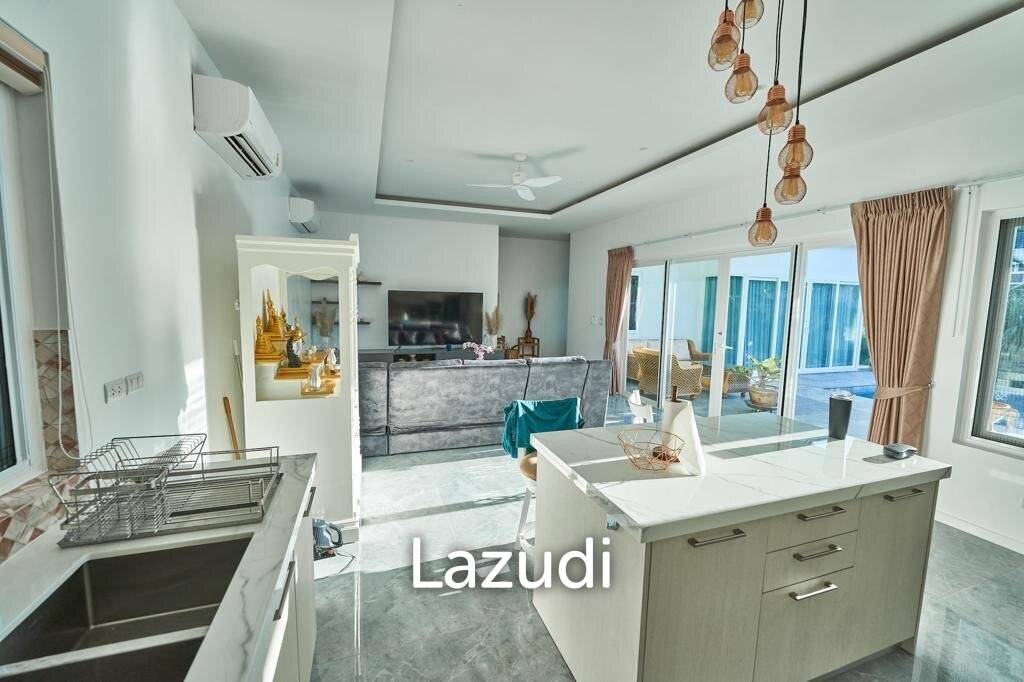 12.5 kW solar system with battery / tiled exterior / Thai outdoor kitchen