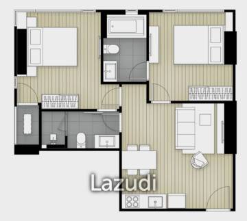 2 Bed 2 Bath 58.18 SQ.M Ideo Mobi Rangnam