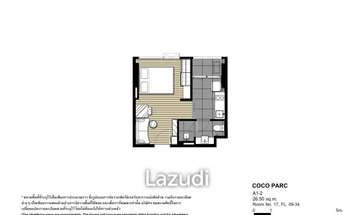 Studio 1 Bath 26.70 SQ.M Coco Parc