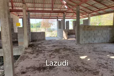 Partially built house on 1 rai land close to Mali Prestige