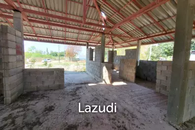 Partially built house on 1 rai land close to Mali Prestige
