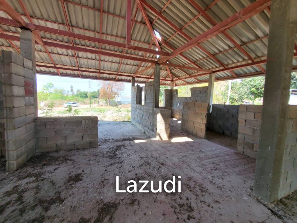 Partially built house on 1 rai land close to Mali Prestige