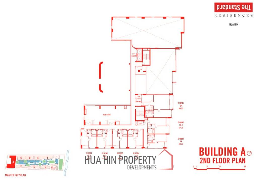 1 Bed 1 Bath 45.25 SQ.M The Standard Residences Hua Hin