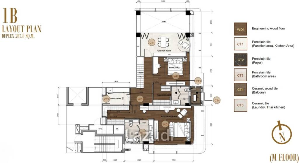 3 Bed Duplex 287.8 SQ.M 8 Residence - Condo