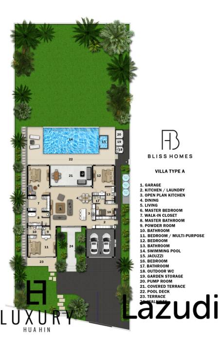 1,836 metro cuadrado 4 ` 5 Baño Villa de Venta