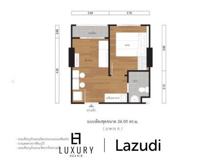 26 metro cuadrado 1 ` 1 Baño Condominio de Venta