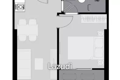 1 Bedroom 1 Bathroom 32 SQ.M Life Rama4-Asoke