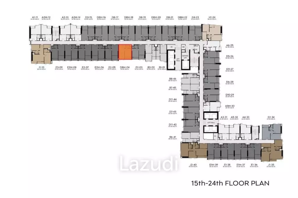 1 Bedroom 1 Bathroom 32 SQ.M Life Rama4-Asoke