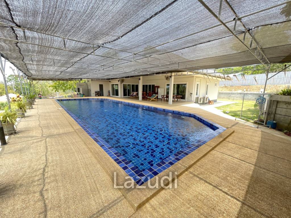 Pool villa on an impressively 6 Rai land plot and Fish Ponds