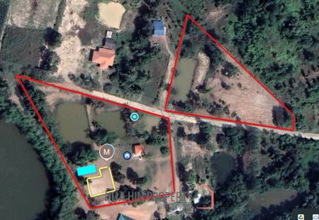Pool villa on an impressively 6 Rai land plot and Fish Ponds