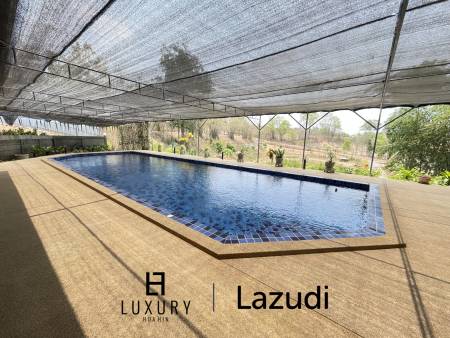 Pool villa on an impressively 6 Rai land plot and Fish Ponds