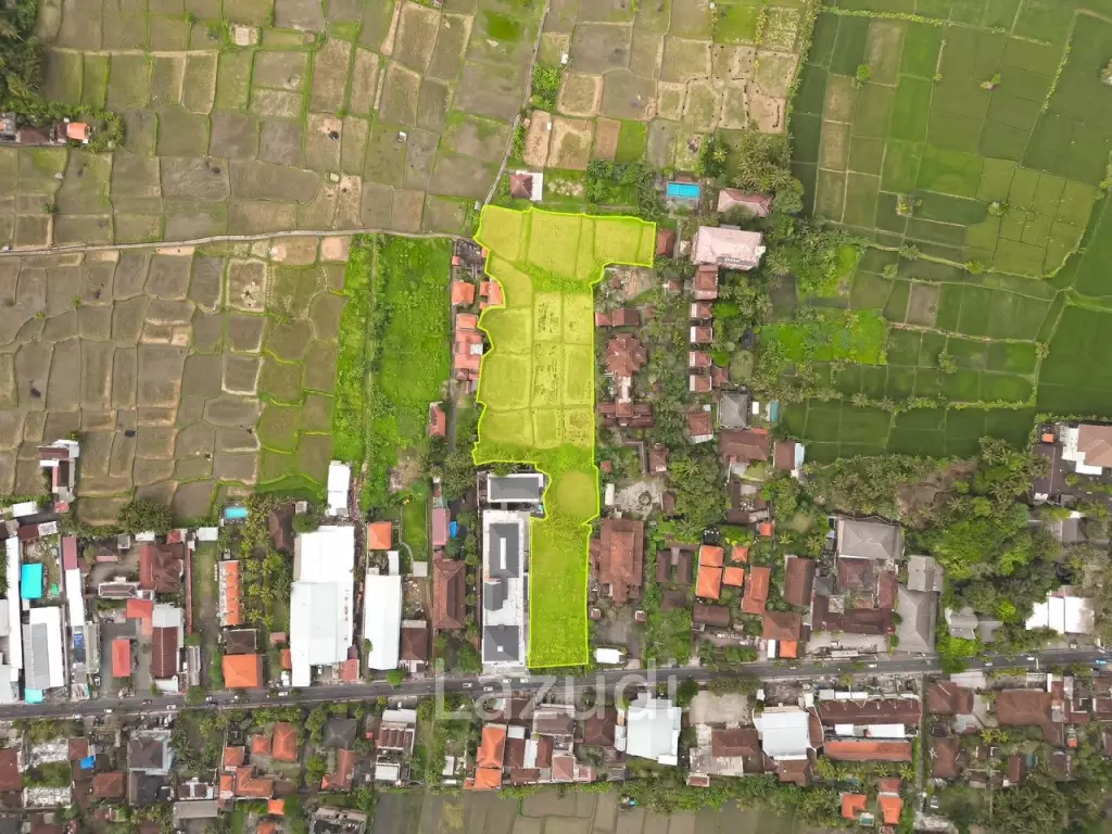 EXPANSIVE LAND WITH RICE FIELD VIEW IN UBUD