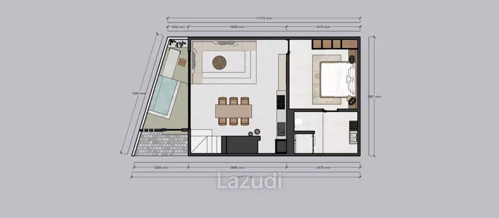Two Bedroom Off Plan Development in Padang-Padang