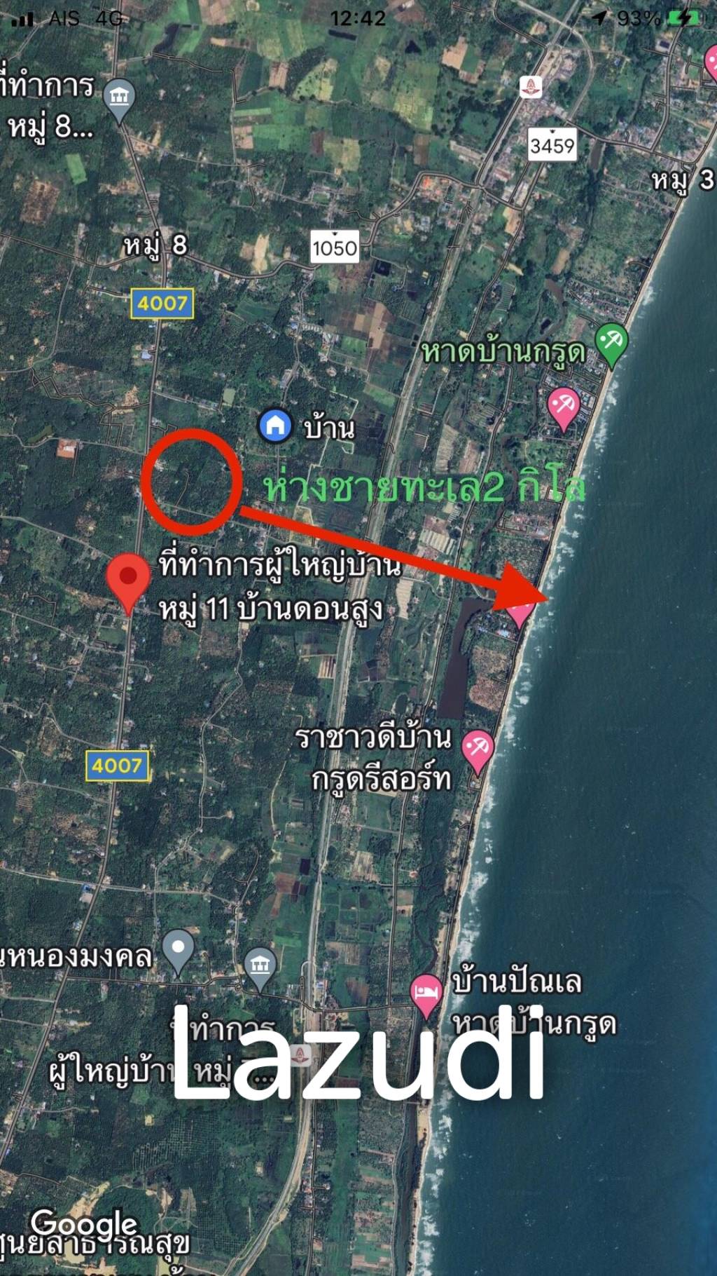 15-3-96 Rai Land Plot For Sale In Bang Sapan