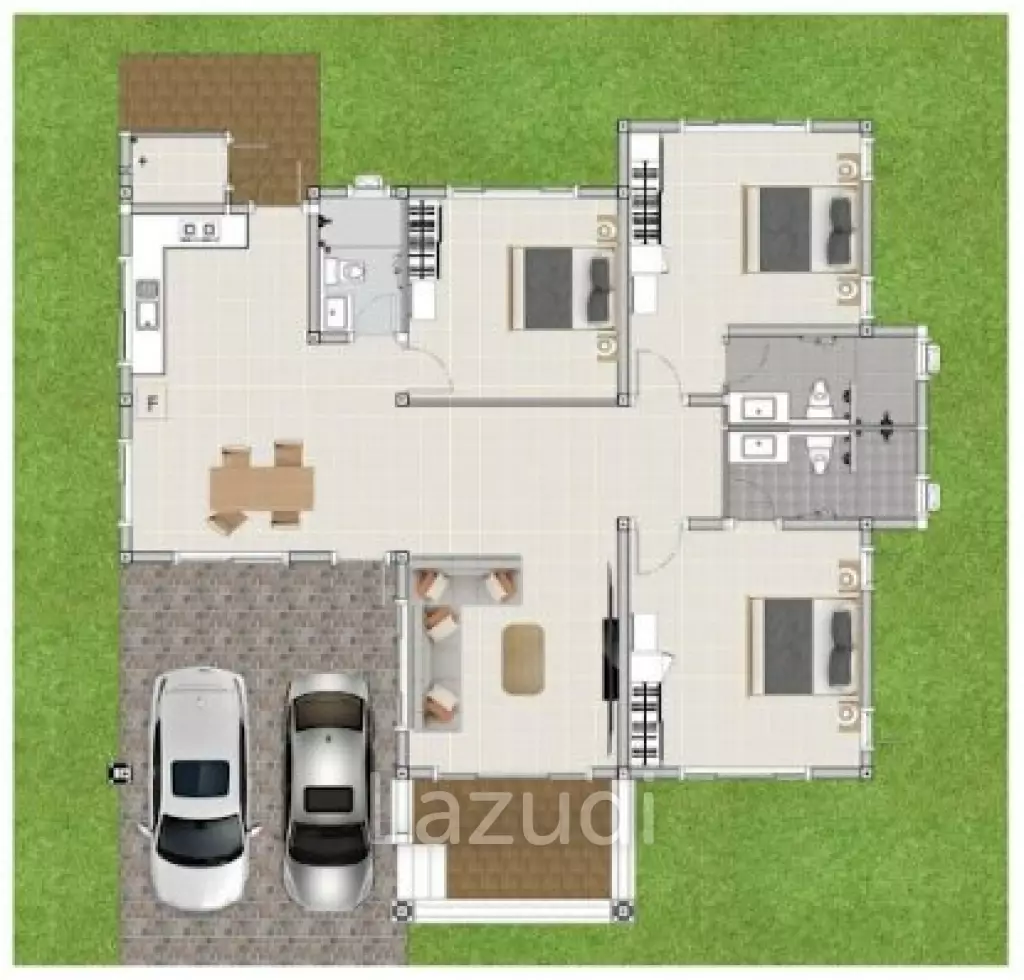 182 sqm modern 3 bedroom villa in Emerald Valley Hua Hin 3, Thap Tai - Type B