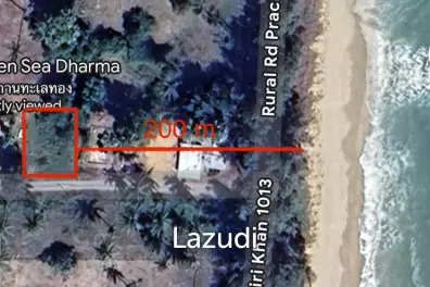 Prime 332 Sqm Land Plot in Bang Saphan - 200m From The Beach