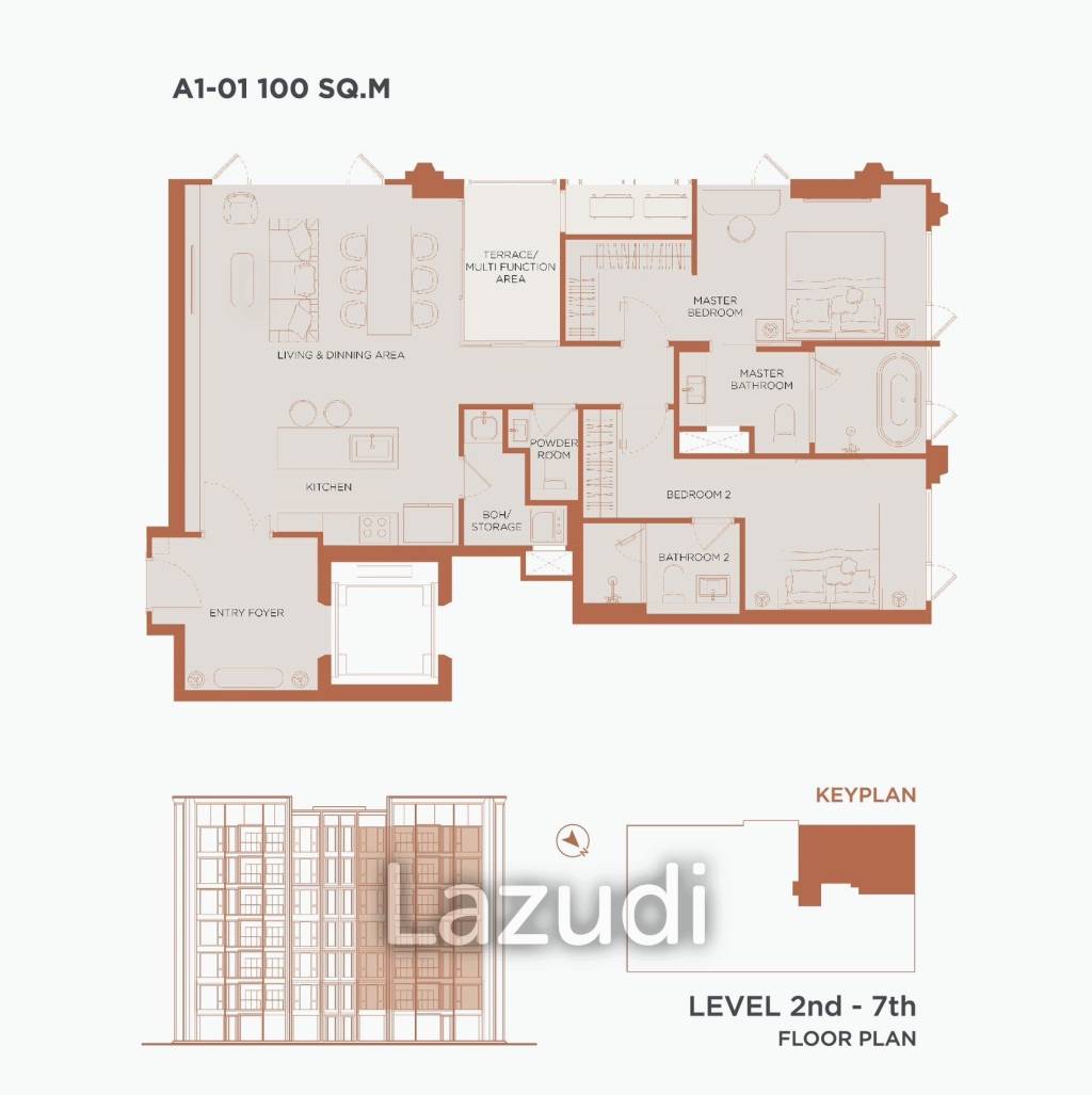 2 Bed 2 Bath 100 SQ.M. Adler Chan Road