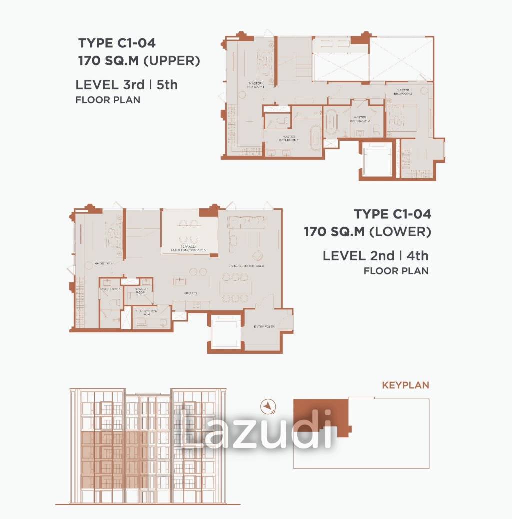 3 Bed Duplex 3 Bath 170 SQ.M. Adler Chan Road
