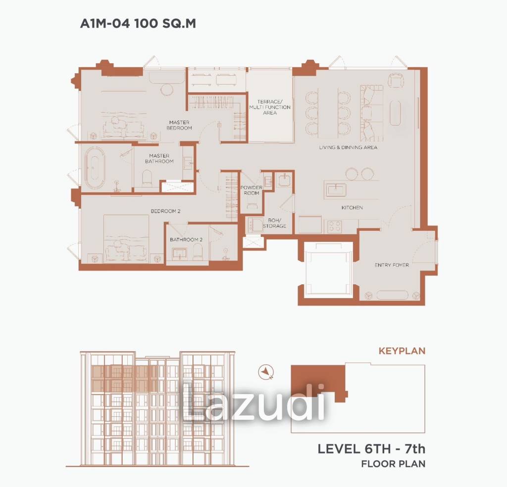 2 Bed 2 Bath 100 SQ.M. Adler Chan Road
