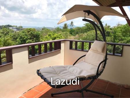 3.75 Rai Land with Spacious 3-Story Villa and Additional 3-Story House, Walking Distance to Yanui Beach