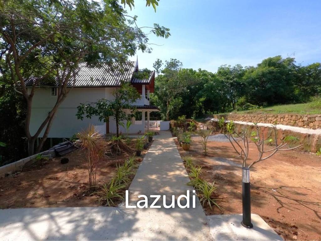 3.75 Rai Land with Spacious 3-Story Villa and Additional 3-Story House, Walking Distance to Yanui Beach