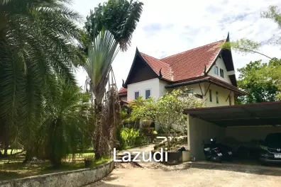 3.75 Rai Land with Spacious 3-Story Villa and Additional 3-Story House, Walking Distance to Yanui Beach