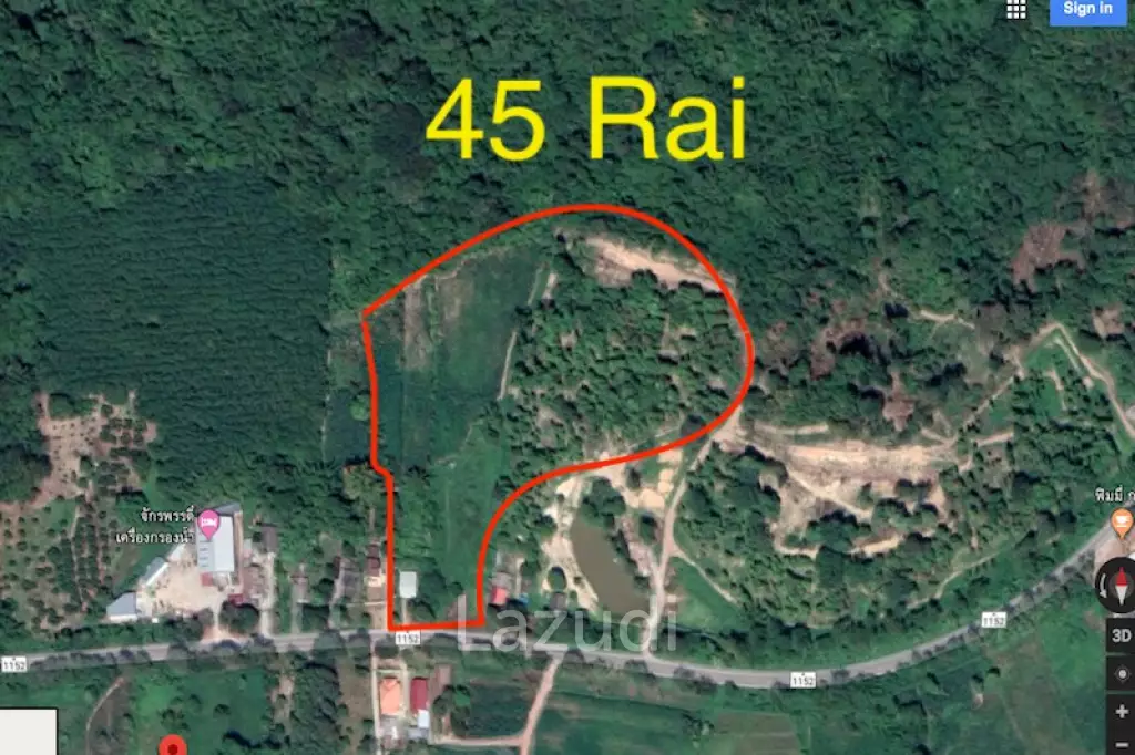 45 Rai with Hill for Sale
