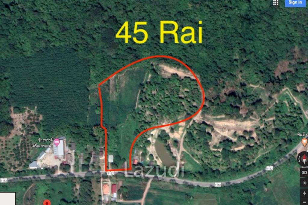 45 Rai with Hill for Sale