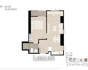 1 Bed Plus 1 Bath 42.38 SQ.M Life Phahon-Ladprao
