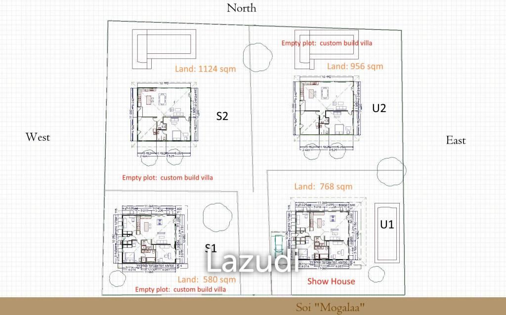 3 Bed 2 Bath 236 SQ.M Mountain Garden Villas