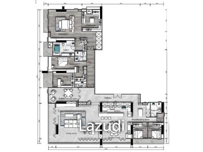 Penthouse 4 Bed 206.22 SQ.M Sapphire Luxurious Condominium