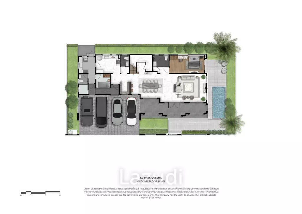 5 Bed 5 Bath 470 SQ.M The Palm Residences Watcharapol