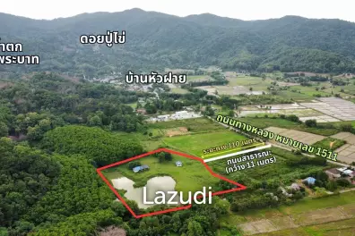ขายที่ดินวิวภูเขาใกล้กับน้ำตกโป่งพระบาท ในต.บ้านดู่ เชียงราย