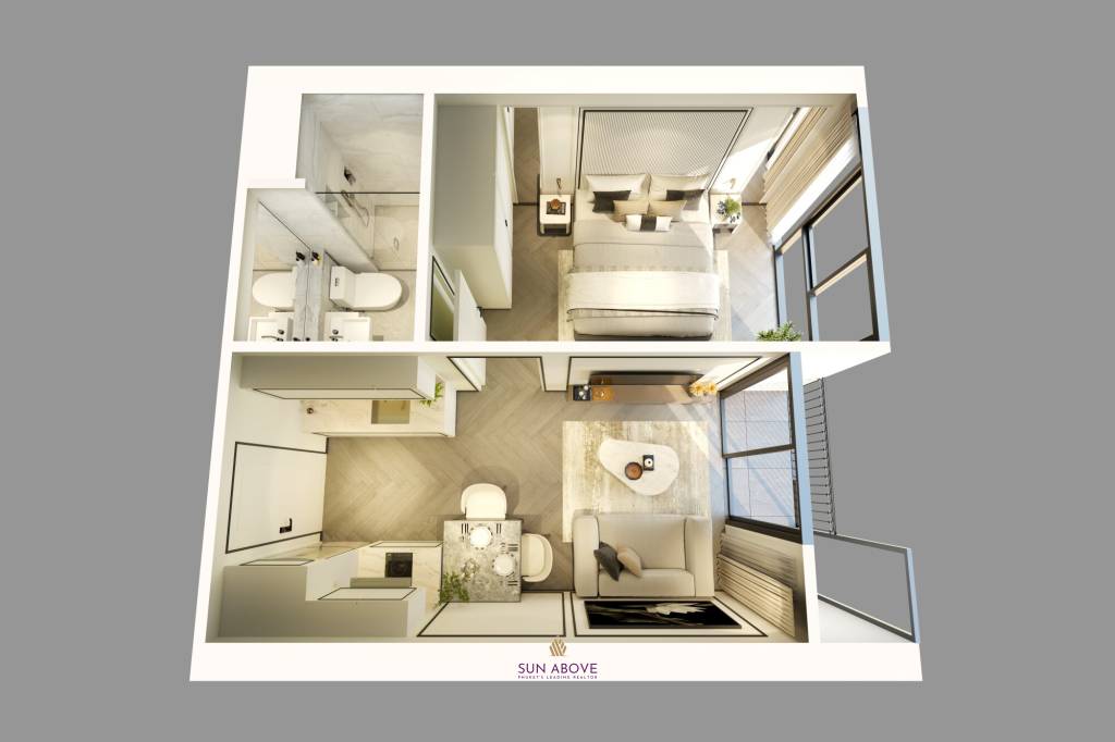 1 Bed 1 Bath 32 SQ.M The Ozone Signature Hotel And Condominium