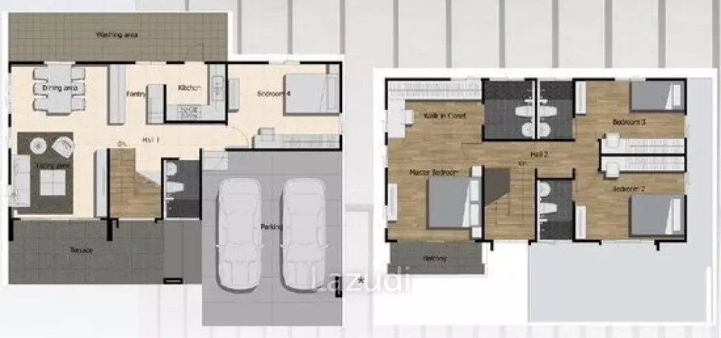4 Beds 4 Baths 250 SQ.M La Vallee Residence