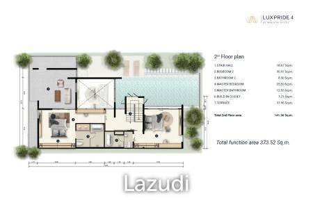 3 Bed 3 Bath 373 SQ.M LuxPride 4 By Wallaya Villas