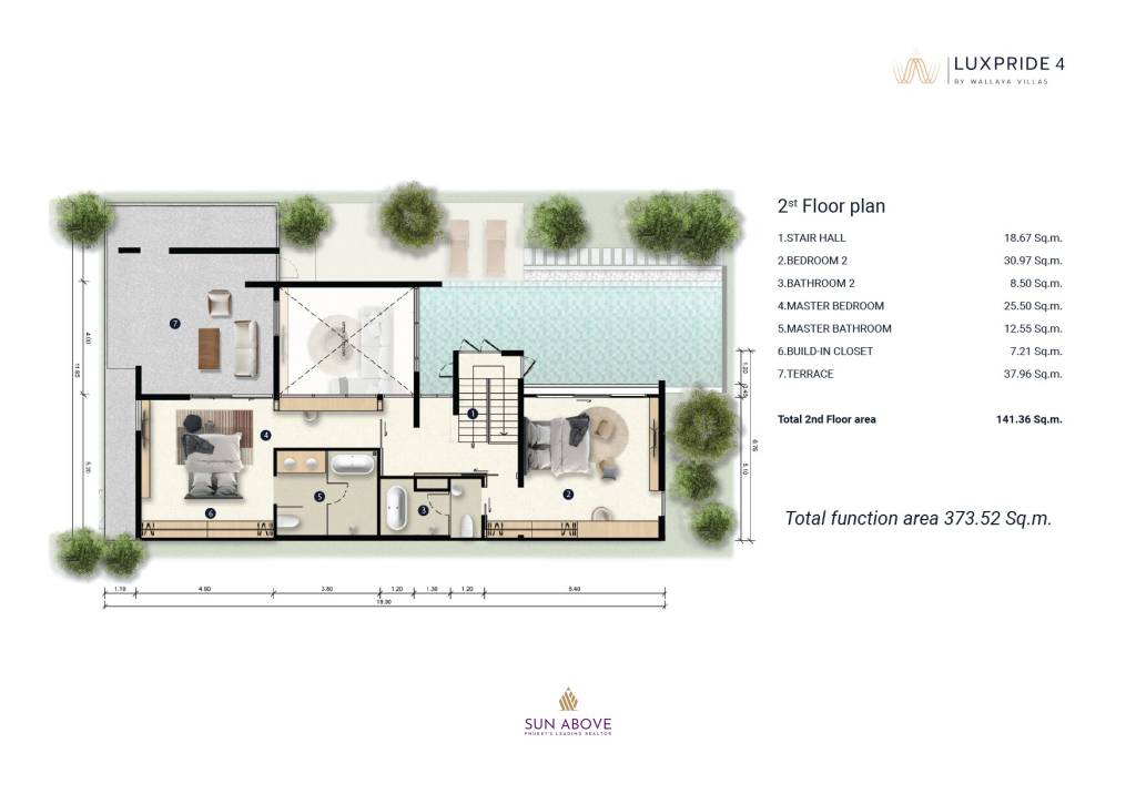 3 Bed 3 Bath 373 SQ.M LuxPride 4 By Wallaya Villas