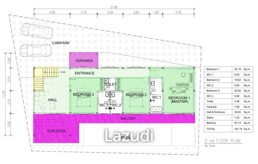 4 Bed 5 Bath 445.82 SQ.M Paradise Seaview Villa in Bangpor Soi 5