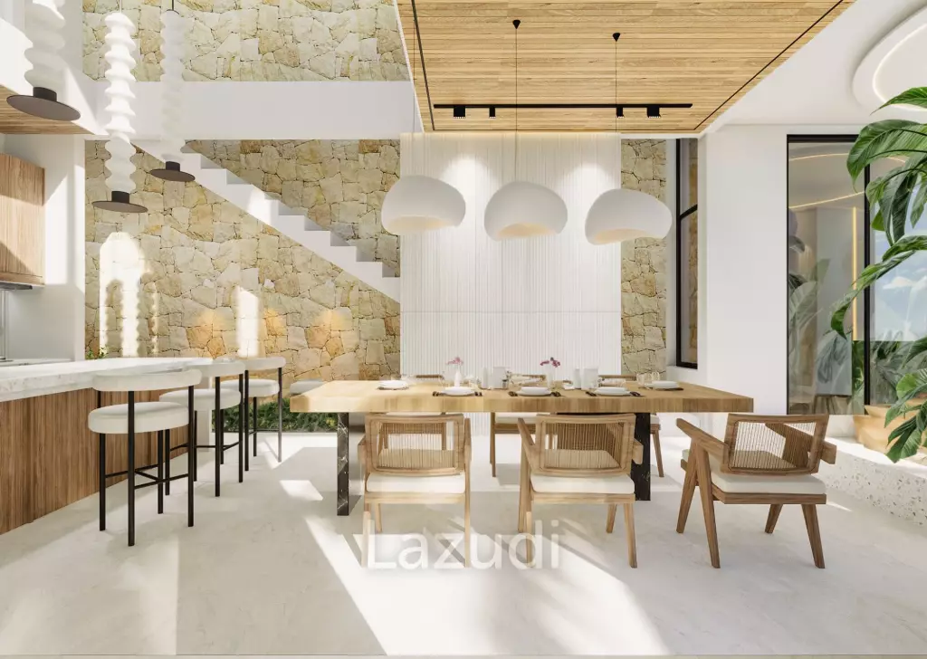 CONTEMPORARY VILLA IN BALANGAN WITH ROOFTOP TERRACE AND BBQ AREA