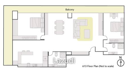 Two Bedrooms Corner Unit, Foreign Quota Peaks Garden