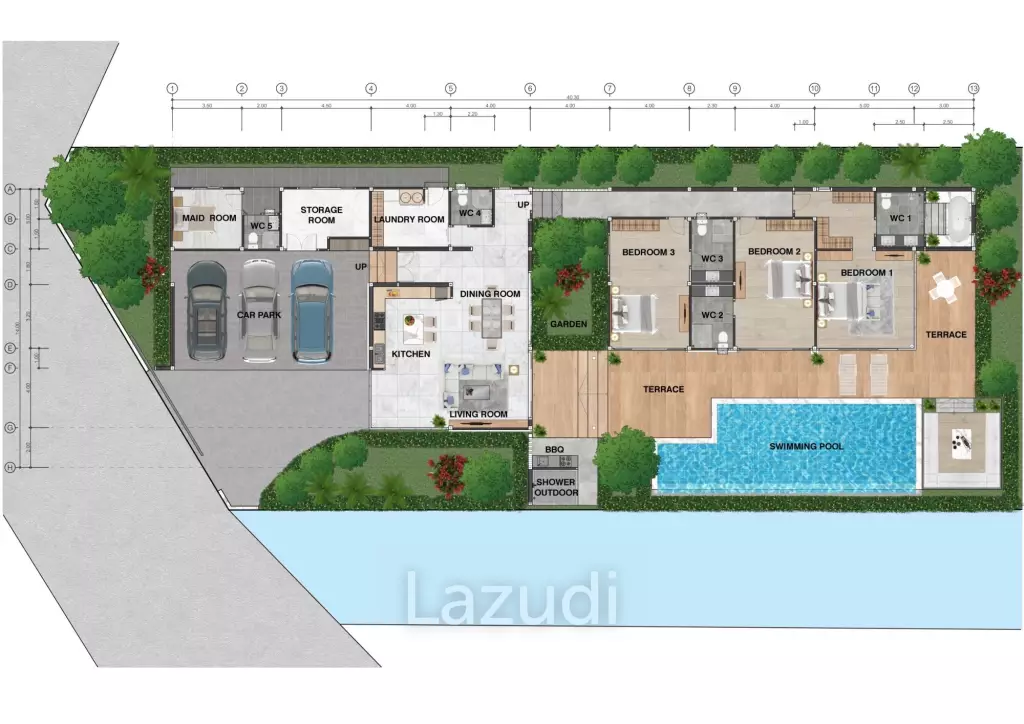3 Beds 3 Baths 454.6122 SQ.M Banthi Hua Hin