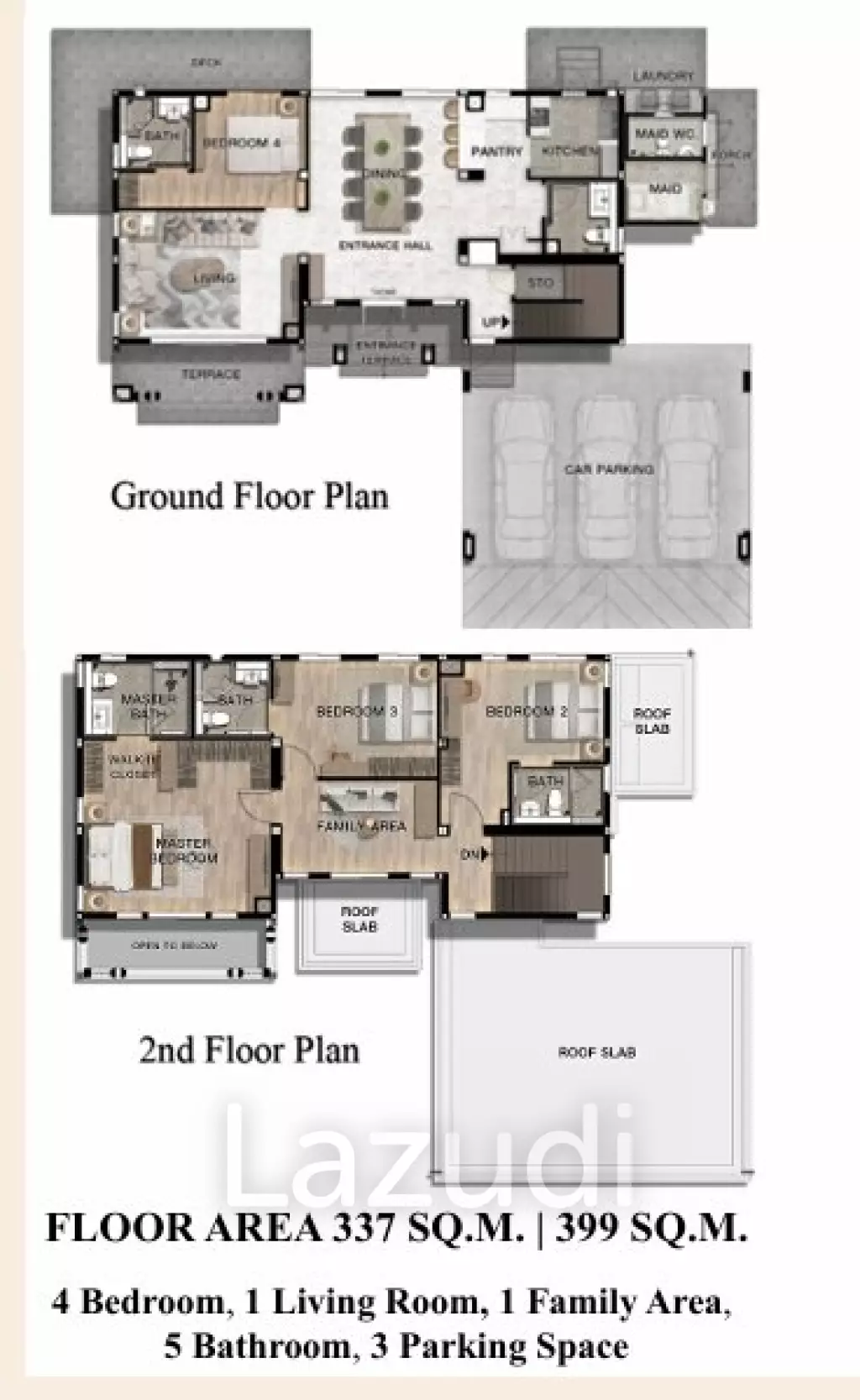 4 Bed 5 Bath 337 SQ.M Perfect Masterpiece Rama 9-Krungthep Kreetha