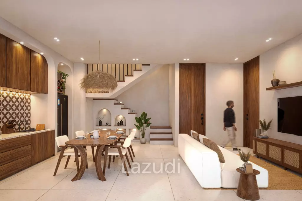 CONTEMPORARY VILLA WITH ROOFTOP RIVER VIEWS IN BATU BOLONG, CANGGU