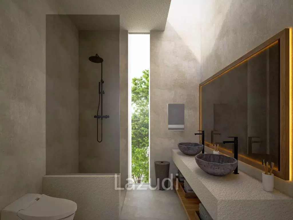 CONTEMPORARY VILLA WITH ROOFTOP RIVER VIEWS IN BATU BOLONG, CANGGU