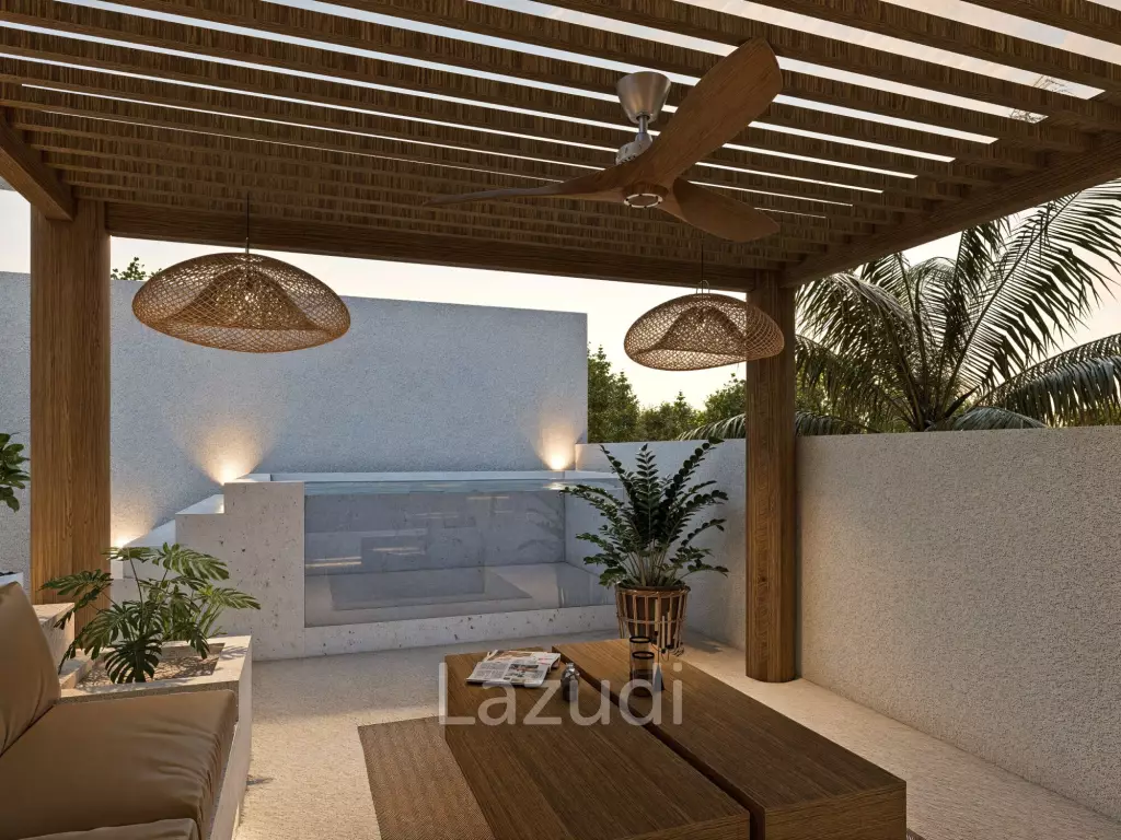 CONTEMPORARY VILLA WITH ROOFTOP RIVER VIEWS IN BATU BOLONG, CANGGU