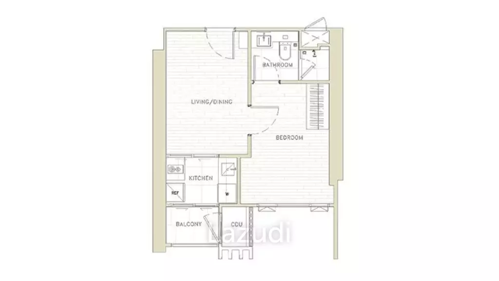 1 Bed 33.82 SQ.M Whizdom Inspire Sukhumvit