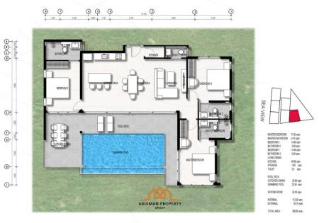 3 Bed 4 Bath 206.9 SQ.M Samui Sway