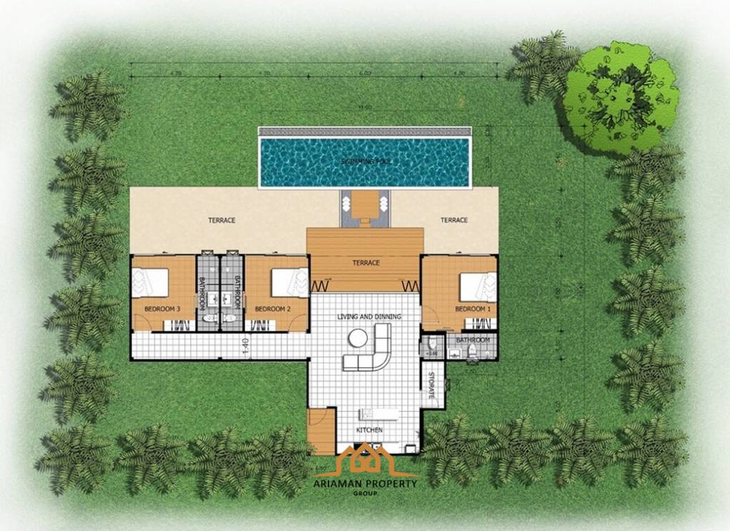 3 Bed 3 Bath 232.5 SQ.M Naya Natura Villas